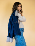 River Contrast Denim Jacket Indigo